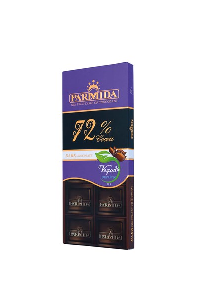 Parmida Dark Chocolate 72 PERCENT Bar 80g